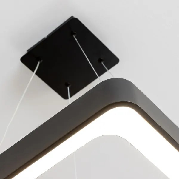 Brilagi - LED, dimmelhető függeszték kábelen FALCON II LED/80W/230V 40x40 cm fekete + távirányító