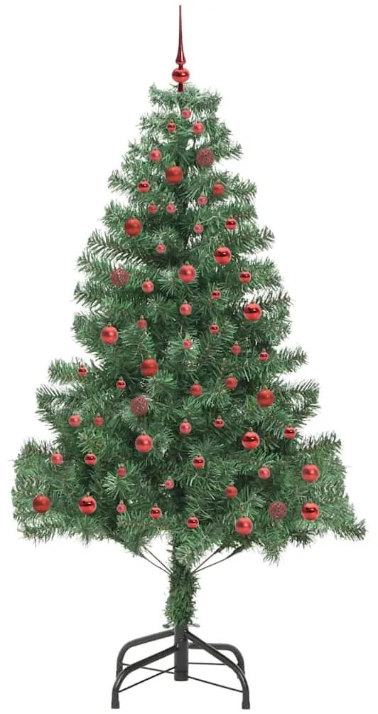 Karácsonyfa 300 LED-del állvánnyal Zöld 210 cm PVC