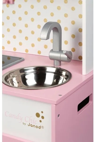 Janod - Fa konyha LED világítással CANDY CHIC sorozatból