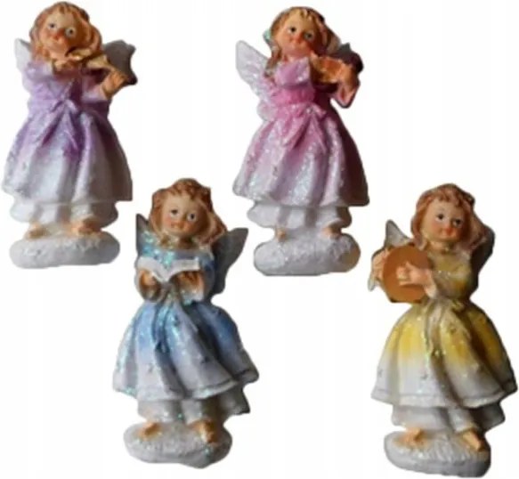 Angyal figura álló 12cm 4 különböző típus
