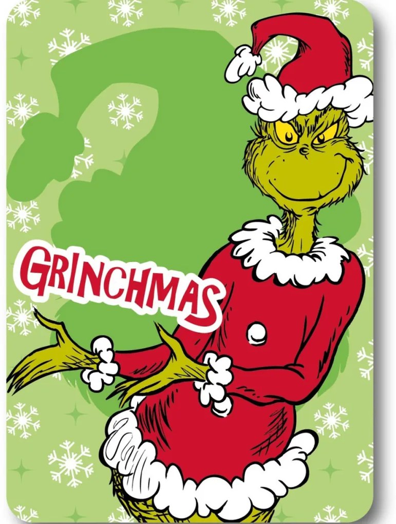 A Grincs Mischief Karácsonyi polár takaró 100x140cm