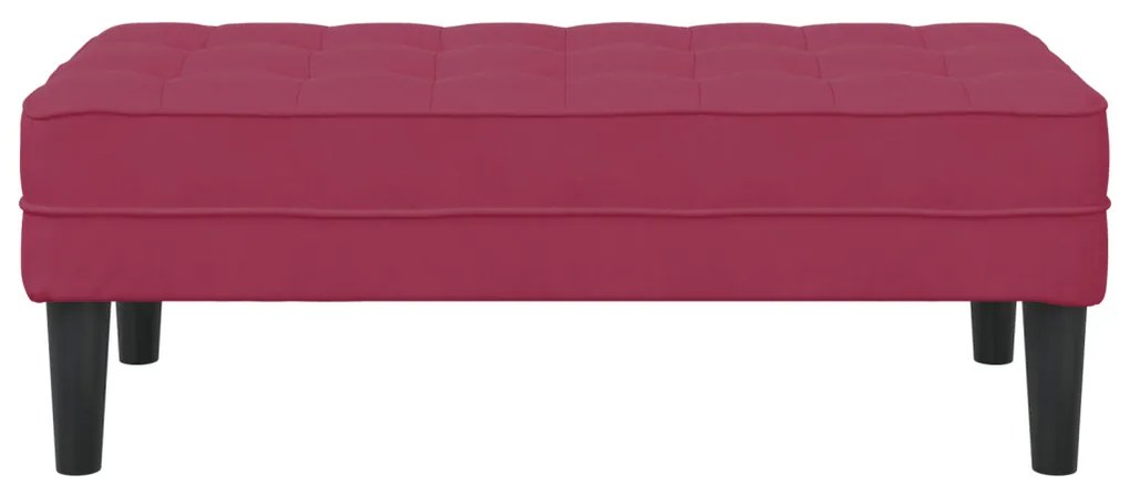 Pad Borvörös 113x57x39 cm Bársony
