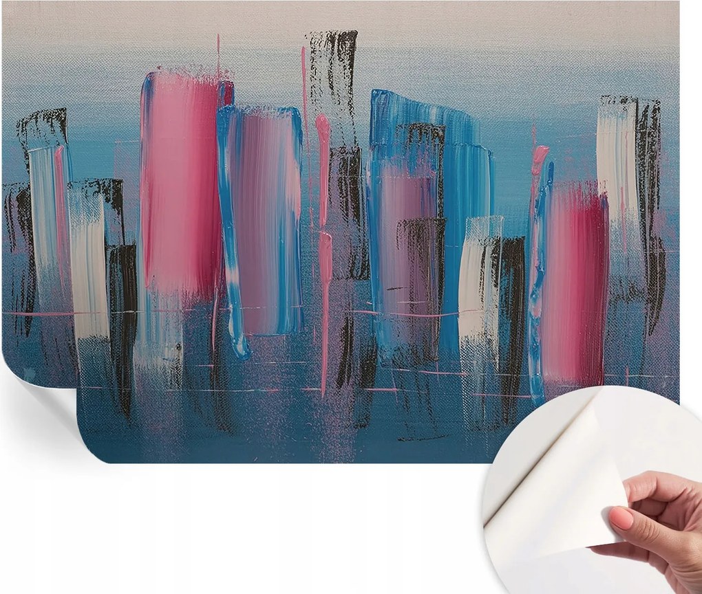 Dekoratív öntapadós fotótapéta Hálószobába Absztrakt csíkok 152x104