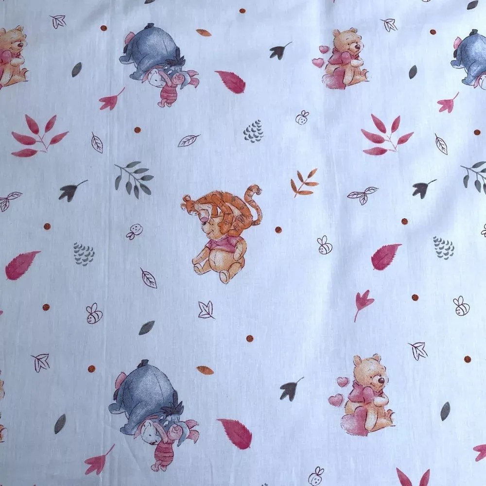 Disney Micimackó ovis ágyneműhuzat white 100x135cm 40x60cm