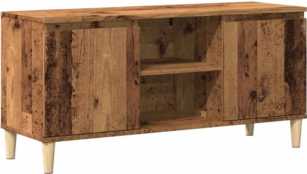 vidaXL antik fa színű szerelt fa TV-szekrény 102 x 35 x 50 cm