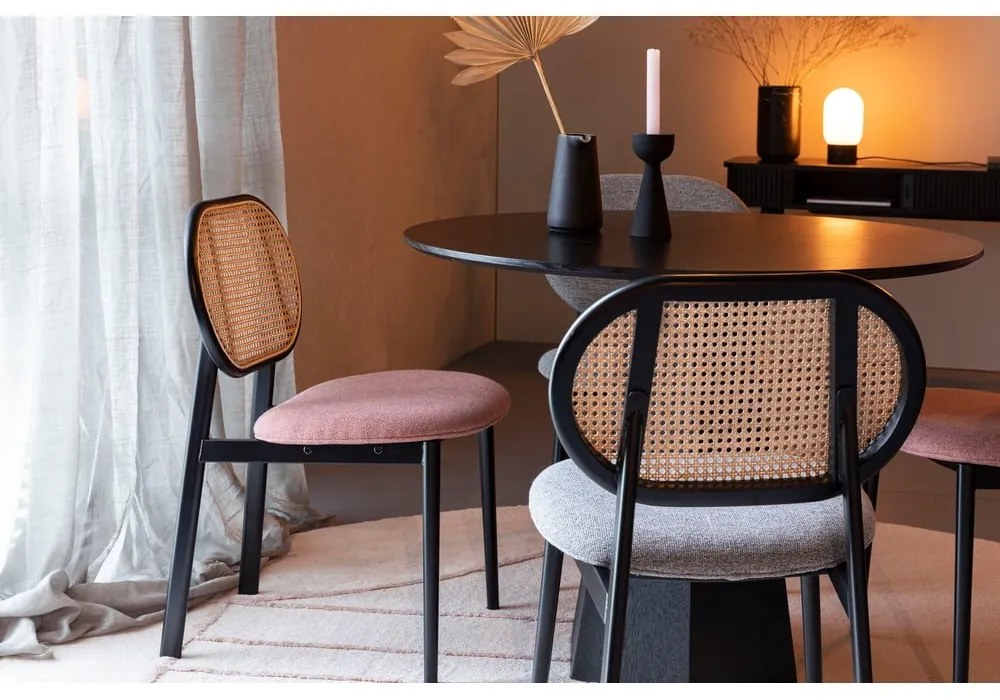 Szürke rattan étkezőszék Spike - Zuiver