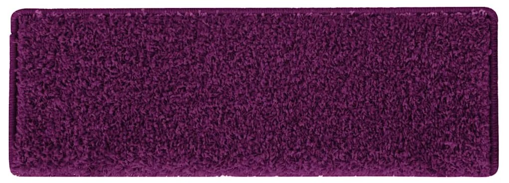 15 db rózsaszín lépcsőszőnyeg, téglalap alakú széllel, 65 x 21 x 4 cm