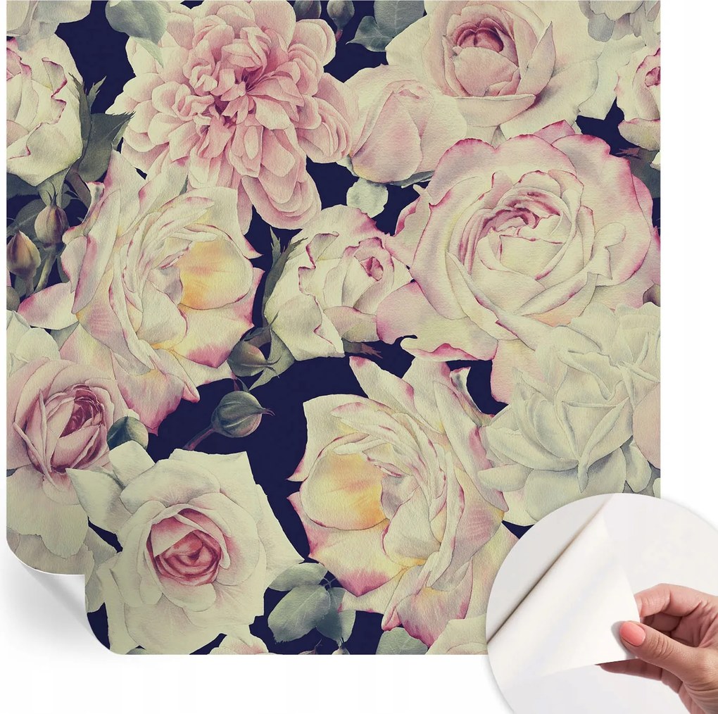 Mosható öntapadós fotótapéta étkezőbe Virágos csokor 250x250 cm