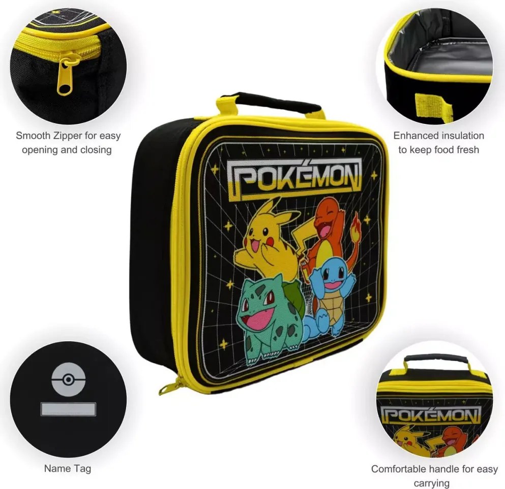 Pokémon Original Team thermo uzsonnás táska, hűtőtáska 23 cm