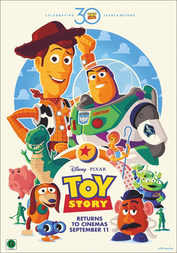 Toy Story filmposzter (2025) 30 éves 70x50cm #693