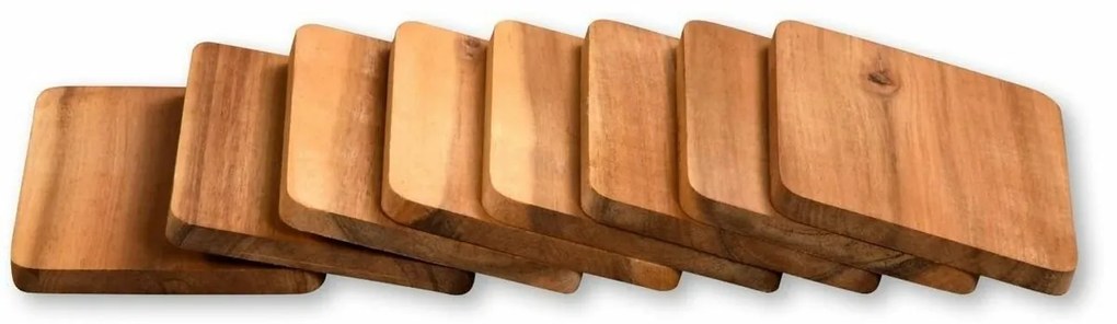 Kesper 28958 Raclette deszkák szett, akácfa, 8 db,10 x 8 x 0,7 cm