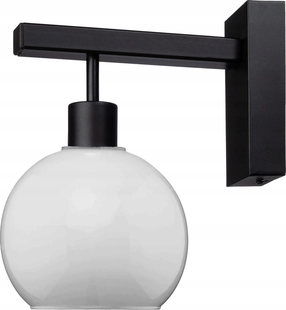 Fali lámpa fém fekete lámpabúra Venus Milky