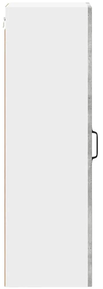 Fali konyhaszekrény Beton Szürke 30 x 31 x 100 cm Faanyag