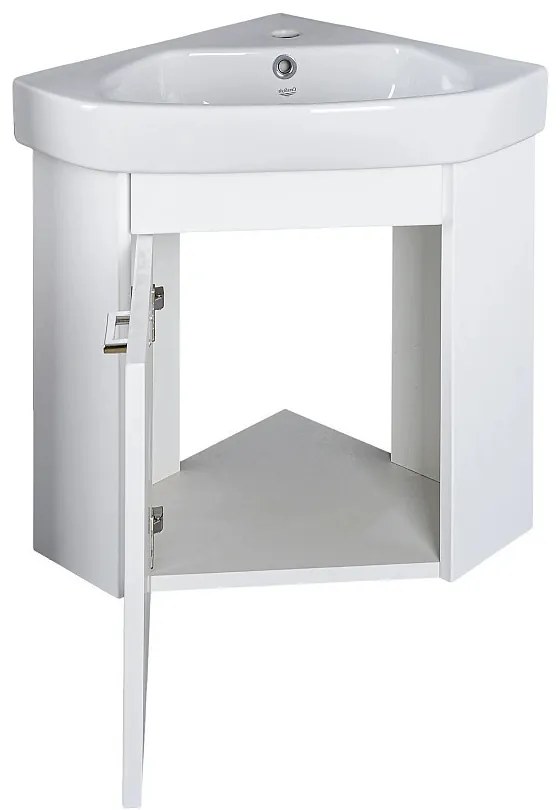 Viva STYLE Arda sarokszekrény CeraStyle Arda porcelán sarokmosdóval 46 x 46 cm - BALOS