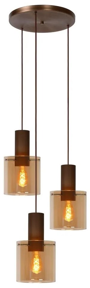 Lucide 74405/13/62 – Csillár Zsinóron TOLEDO 3×E27/40W/230V