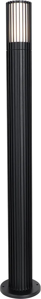 Okos kültéri oszlop fekete 80 cm IP44 RGBW incl. GU10 50mm - Boris