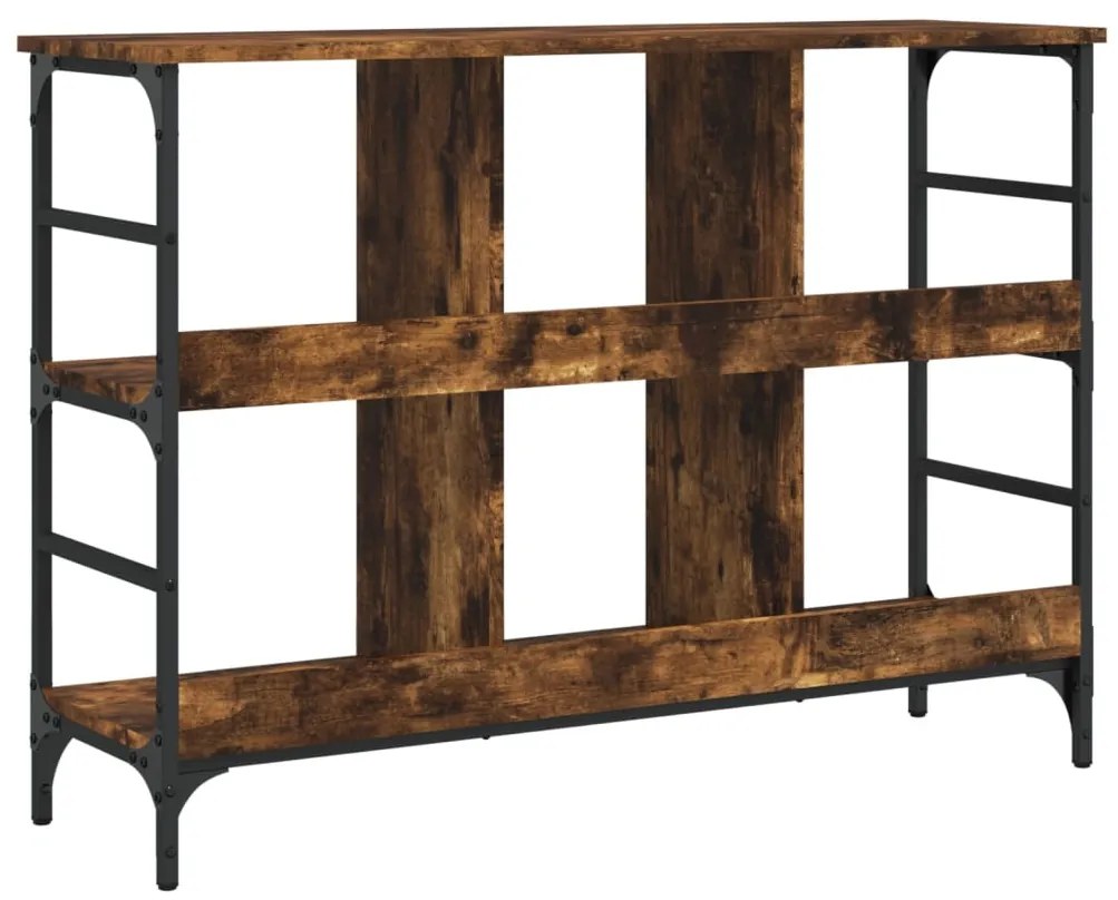 füstös tölgy színű szerelt fa tálalószekrény 102 x 32 x 73,5 cm