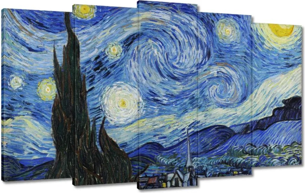 Vászonkép 100x60 Van Gogh Csillagos éj