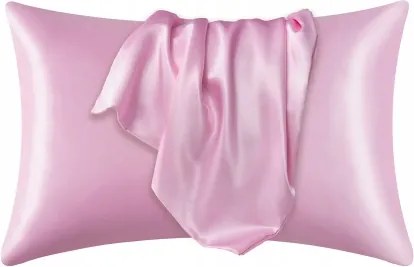 Selyem párnahuzat 50x60cm Rózsaszín Természetes Selyem