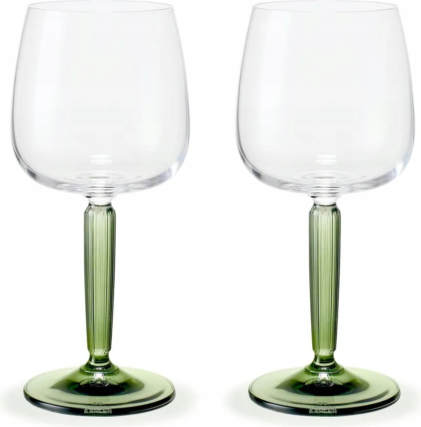 Kähler Hammershøj Fehérboros Pohár 350 ml 2 db Zöld