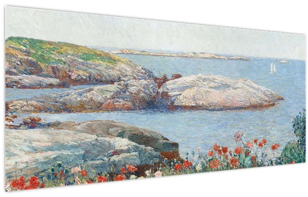 Kép - Childe Hassam, Poppies,  Isles of Shoals, reprodukciók (120x50 cm)