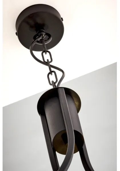 Jupiter 2103 - ARTHUR láncos csillár 3xE27/15W/230V fehér/fekete/márvány dekor