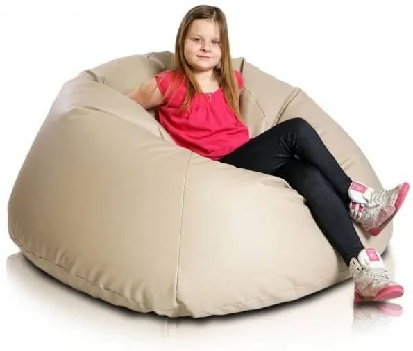 Babzsák labda Maxi ökobőr TiaHome - Narancssárga