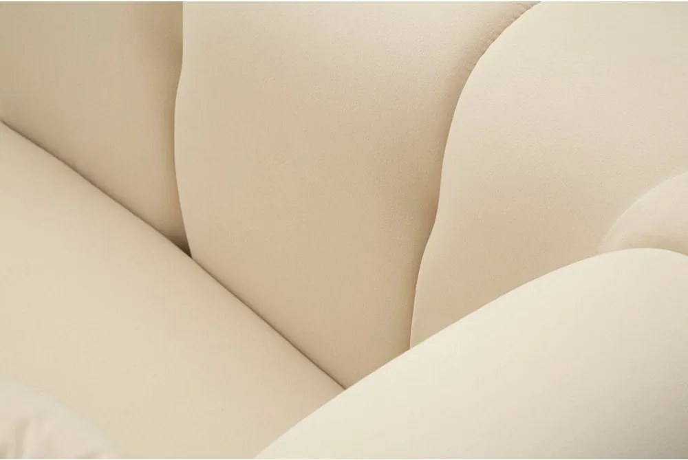 Krémszínű bársony fotel Alma – Mauro Ferretti