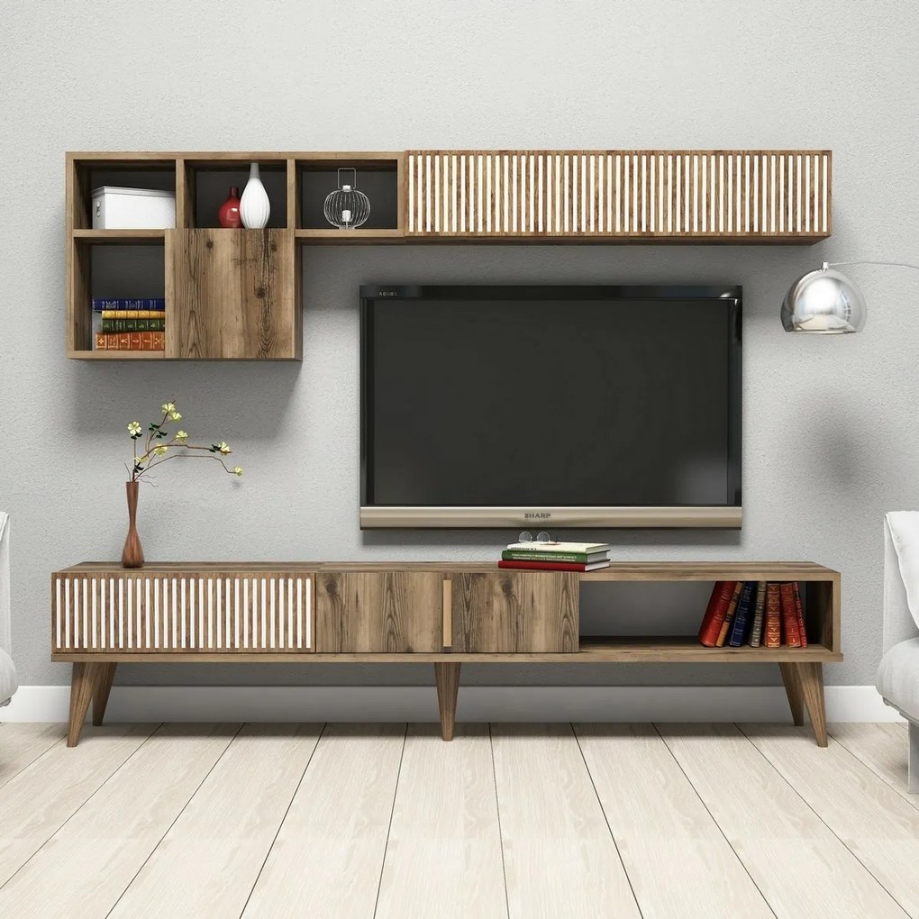 Milan Walnut TV-fal