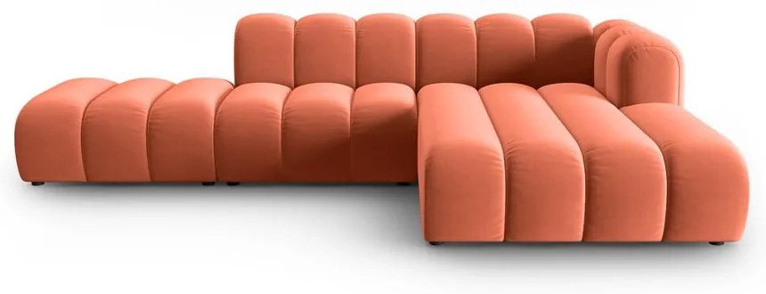 Rózsaszín sarokkanapé (jobb oldali) Lupine – Micadoni Home