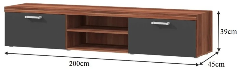 TV asztal / szekrény Cheris 8 (szilva) . 1001180