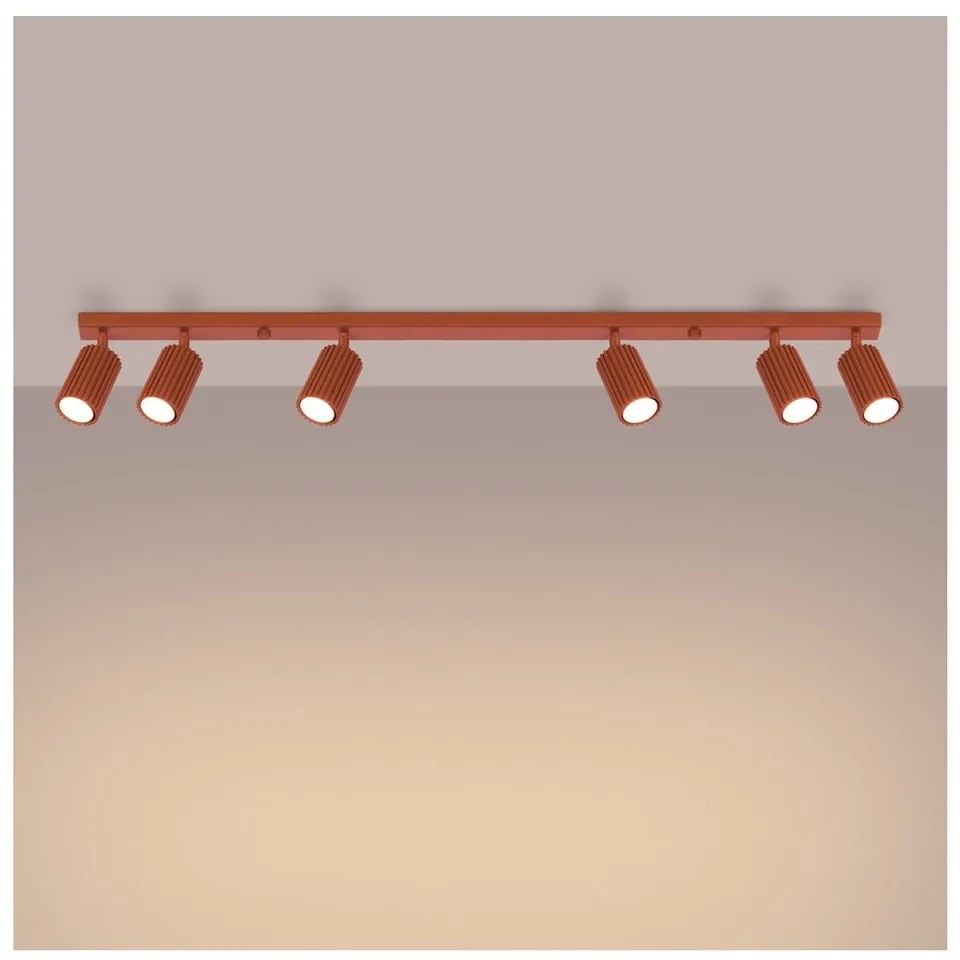 Téglavörös spotlámpa 6,5x117 cm Gleam – Sollux