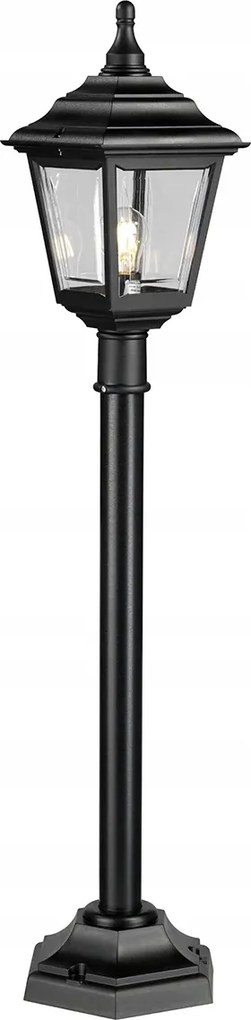 Álló lámpa kültéri kerti oszlop klasszikus fekete 116 cm Elstead