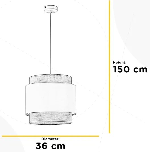 ONLI - Csillár zsinóron LICIA 1xE27/22W/230V