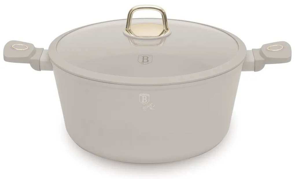 BerlingerHaus titánbevonatú serpenyő fedéllel Sahara 30 cm, 30 cm