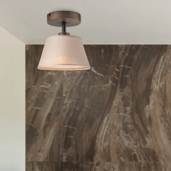 Brilagi - LED mennyezeti lámpa ANTHONY 1xE14/60W/230V dióbézs