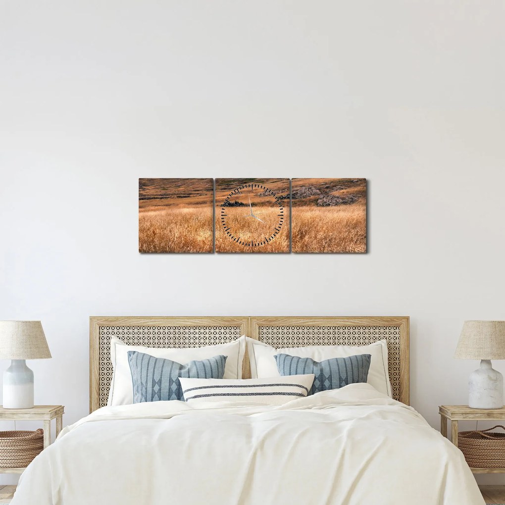 Mező képe (órával) (90x30 cm)