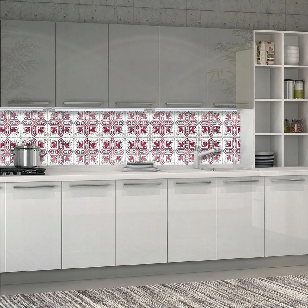 Flizelin fotótapéta Geometrikus virágok pasztell minták 250x60 +ragasztó