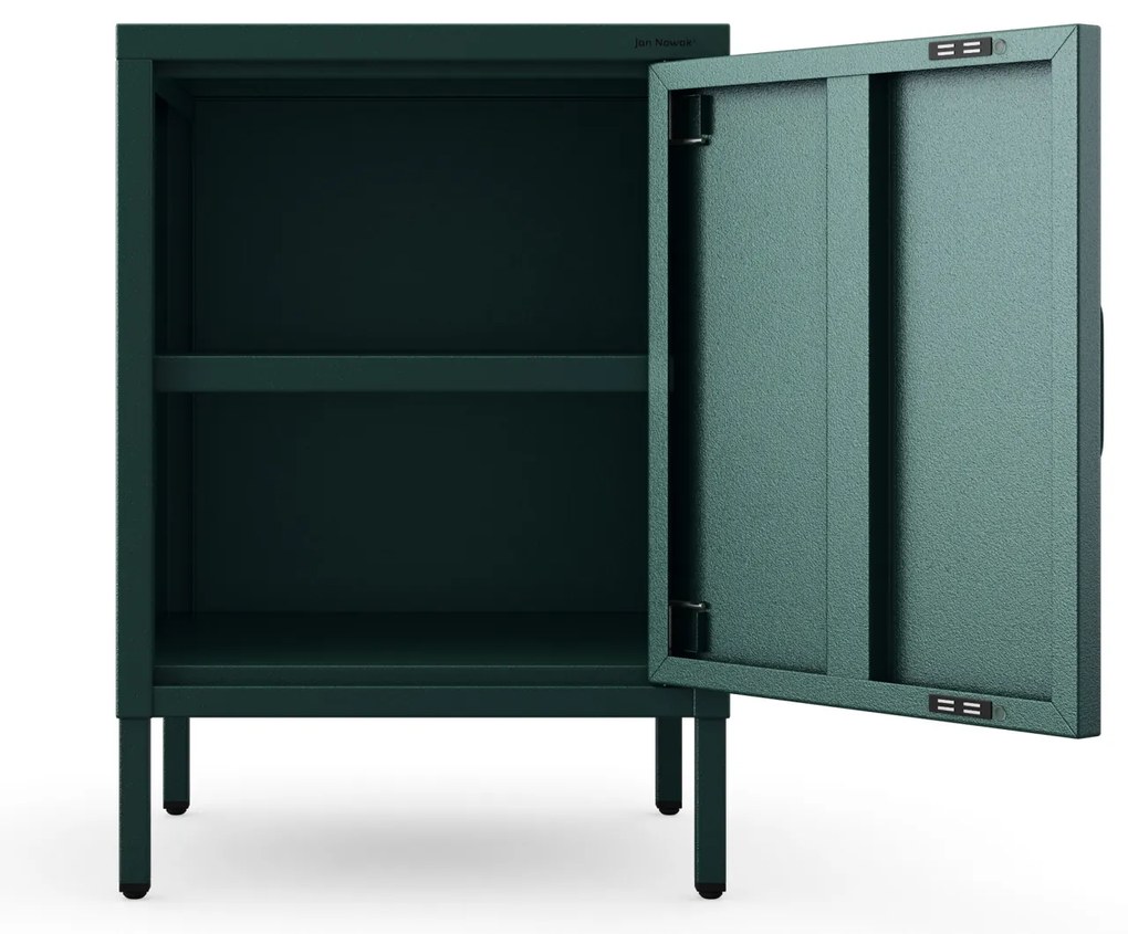 Éjjeliszekrény MIA, 424 x 595 x 400 mm, Modern: palack zöld szín