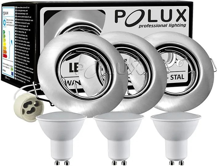 Polux OLIN 306203 Beépíthető spotlámpa 1x3,5W/GU10 3000K 250LM IP20