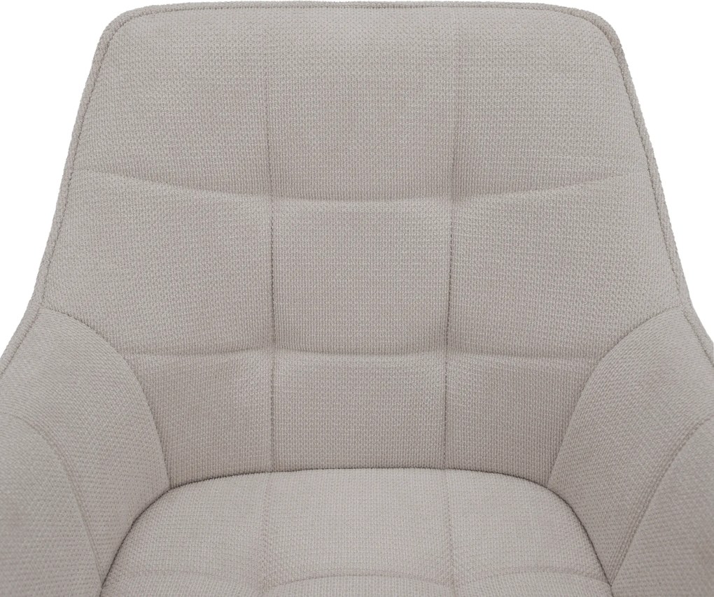 Design fotel, bézs/fekete, MARKEN