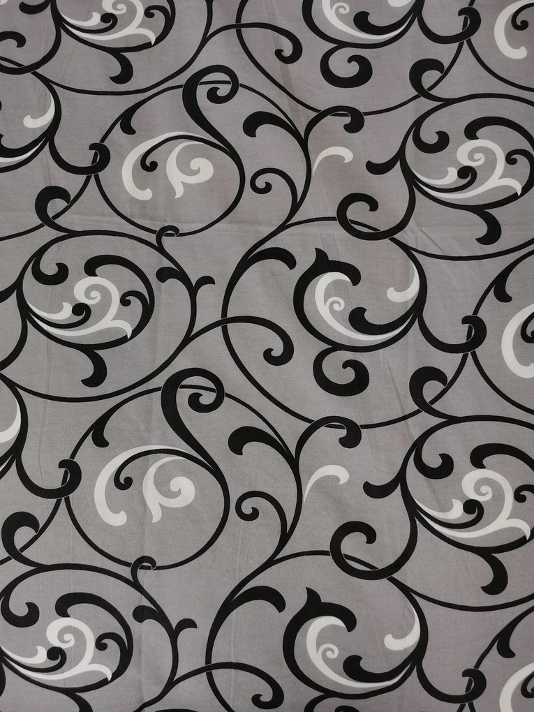 Pamut lepedők Ornament szürke TiaHome - 1x Párna 90x70cm, 1x Paplan 140x200cm