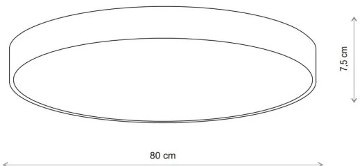 Brilagi - Mennyezeti lámpa CLARE 6xE27/40W/230V átm. 80 cm bézs
