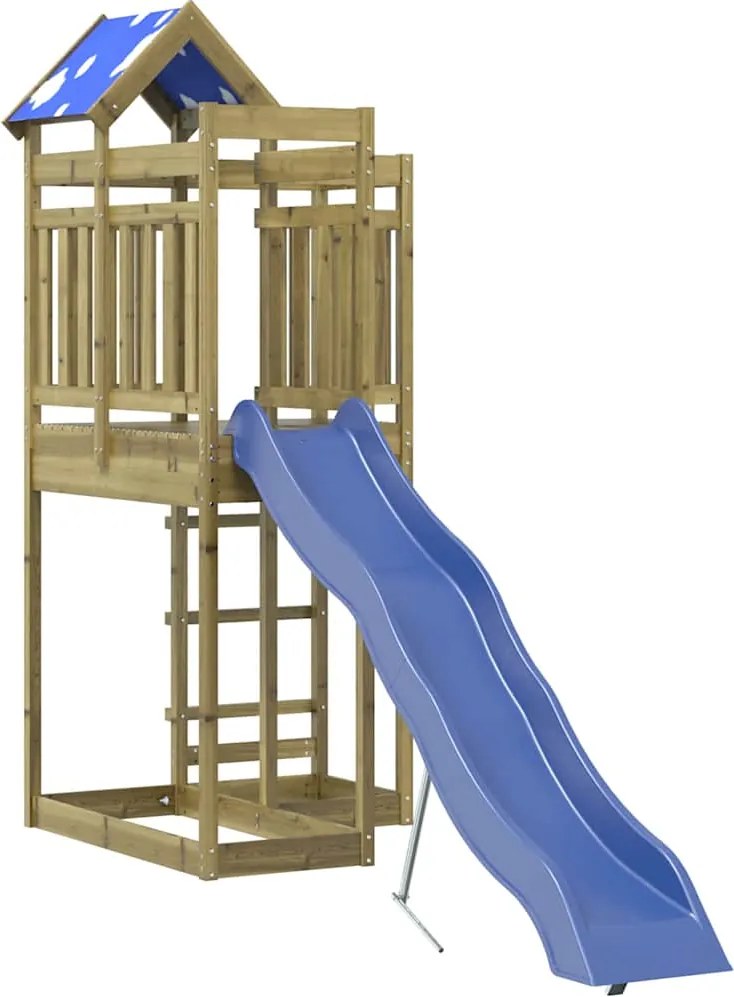 vidaXL impregnált fenyőfa kültéri játszószett