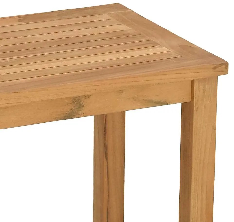 Dohányzóasztal tárolóval Barna 110 x 40 x 45 cm Tömör tíkfa