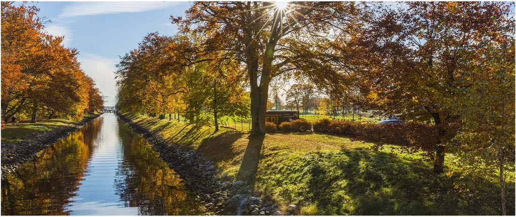 Vízi csatorna képe (120x50 cm)