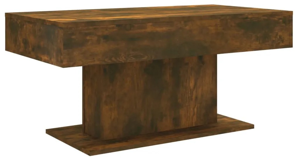 Füstös tölgy színű szerelt fa dohányzóasztal 96 x 50 x 45 cm