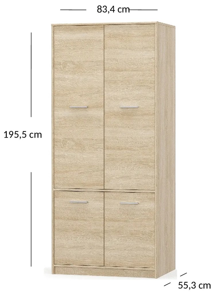 Ruhásszekrény Terrell (szonoma tölgy). Akció -17%. 1053288