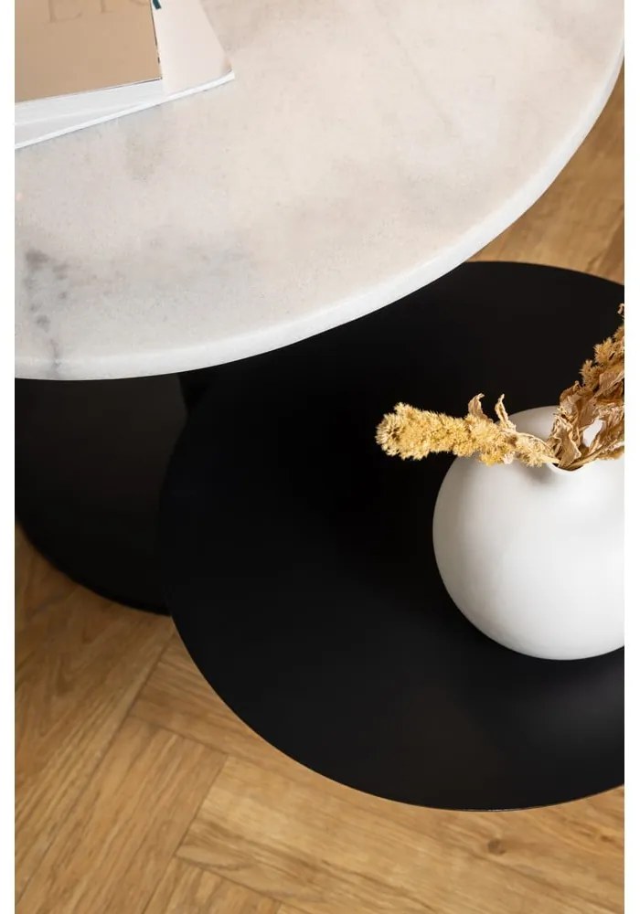 Fehér kerek dohányzóasztal ø 60 cm Lahti – Actona