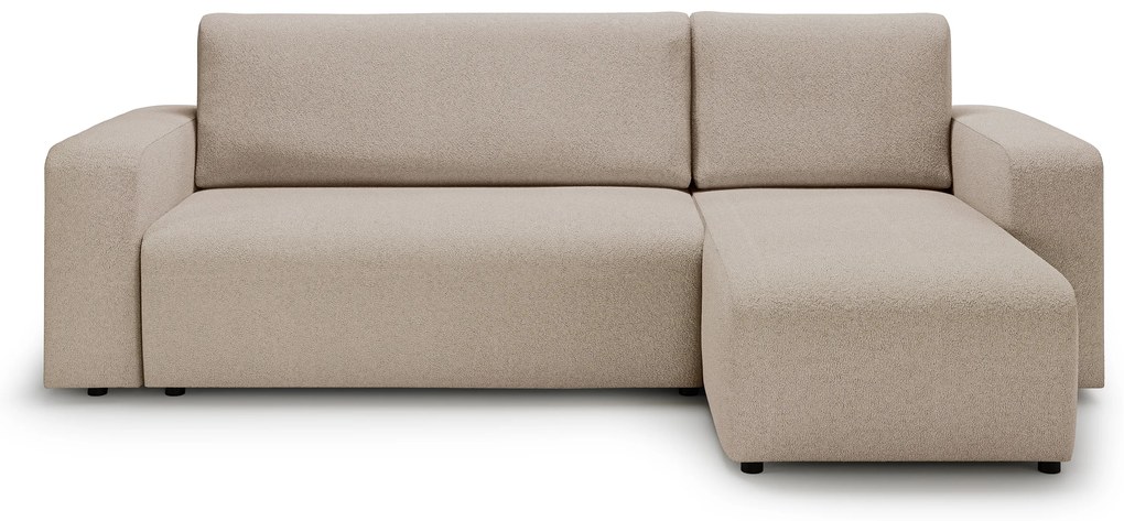 Avia Mini kinyitható sarokkanapé, univerzális állás - bézs Gerra 105 boucle